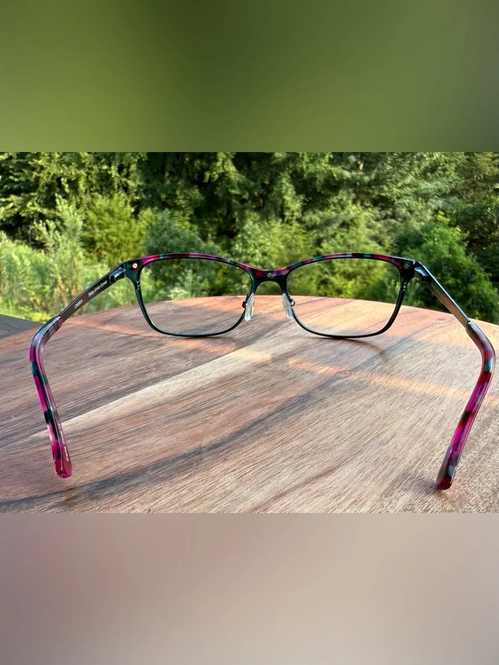 Betsey Johnson Eyeglass Frame Wild Nights Teal